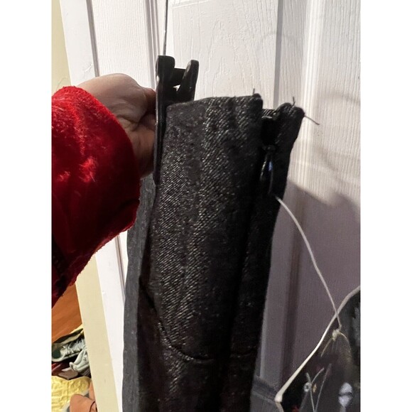 Baby-O Skirt Womens Sz 12 midi Blue Denim USA longline hipster Modest Y2K New - Picture 4 of 8